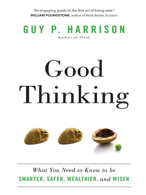 Title details for Good Thinking by Guy P. Harrison - Available